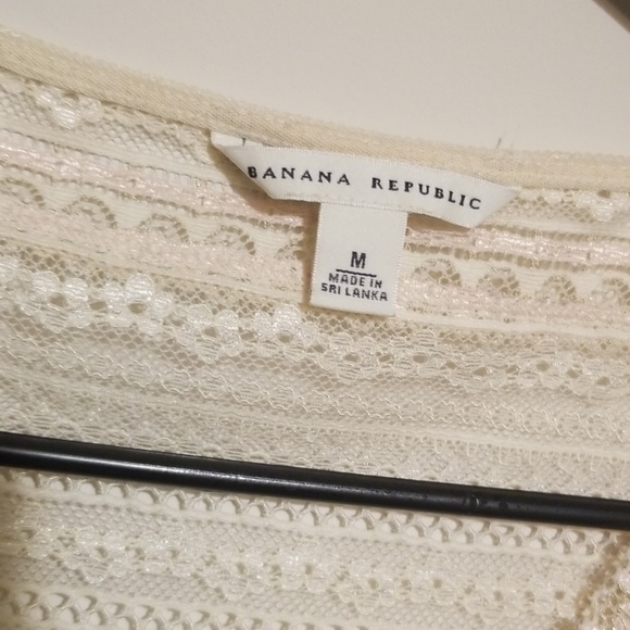 Banana Republic Sheer short sleeve printed top - Picture 3 of 5